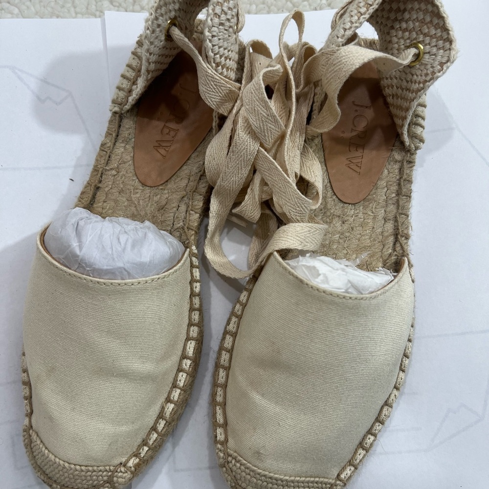 Beige Espadrille Sandals